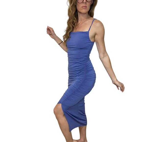Abercrombie & Fitch Periwinkle Bodycon Midi Dress Size Small - Picture 5 of 9